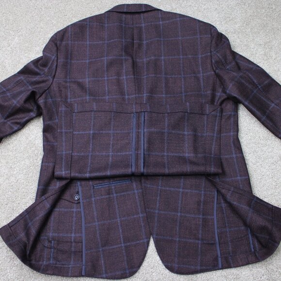 Peter Millar Blazer Mens 44R Purple (Rubi) Wool/Silk/Cashmere Sports Jacket - Picture 16 of 16